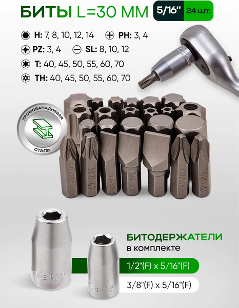 Универсальный набор инструментов RockForce RF-42222-5