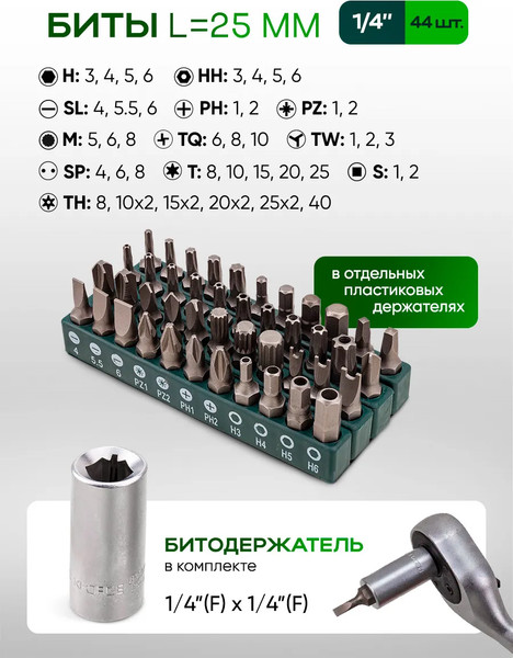 Универсальный набор инструментов RockForce RF-42222-5