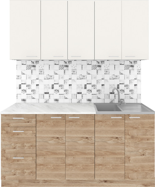 Кухонный гарнитур Агута Альфа 1.6/60 без столешницы - фото