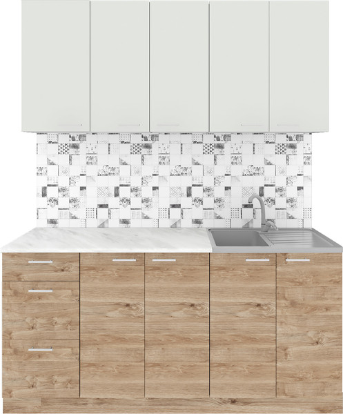 Кухонный гарнитур Агута Альфа 1.6/60 без столешницы - фото