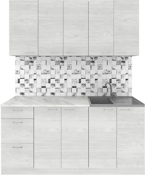 Кухонный гарнитур Агута Альфа 1.6/60 без столешницы - фото