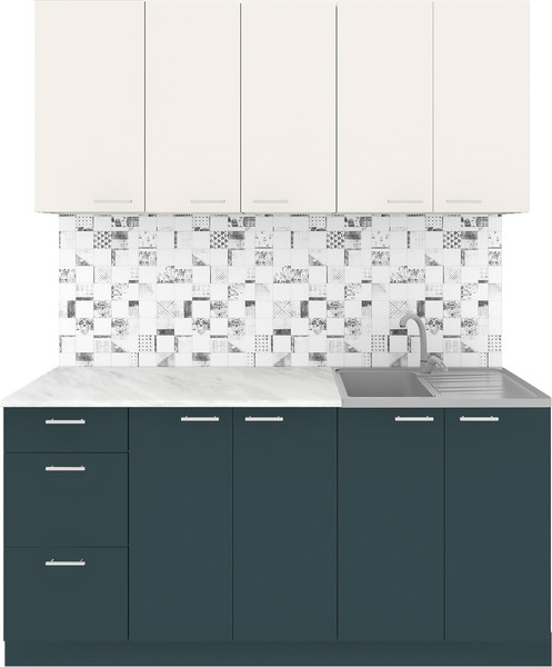 Кухонный гарнитур Агута Альфа 1.6/60 без столешницы - фото