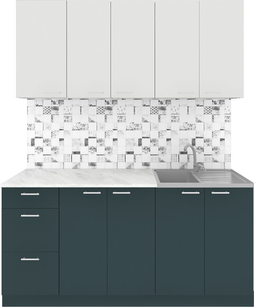 Кухонный гарнитур Агута Альфа 1.6/60 без столешницы - фото