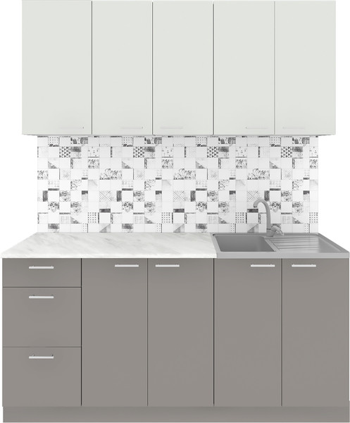 Кухонный гарнитур Агута Альфа 1.6/60 без столешницы - фото