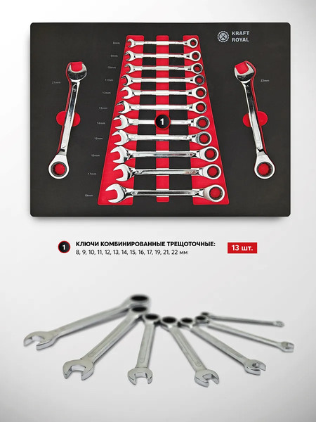 Универсальный набор инструментов ForceKraft FK-55314