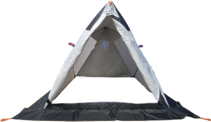 Палатка Пингвин Shelters Двускатная утепленная палатка 200x190 / 00752 (белый/серый)