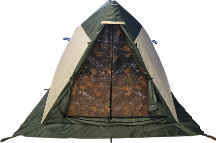 Палатка Пингвин Shelters Всесезонная двускатная 200x190 / 11752 (хаки/бежевый)