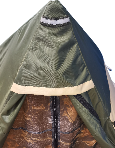 Палатка Пингвин Shelters Всесезонная двускатная 200x190 / 11752 (хаки/бежевый)