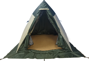 Палатка Пингвин Shelters Всесезонная двускатная 200x190 / 11752 (хаки/бежевый)