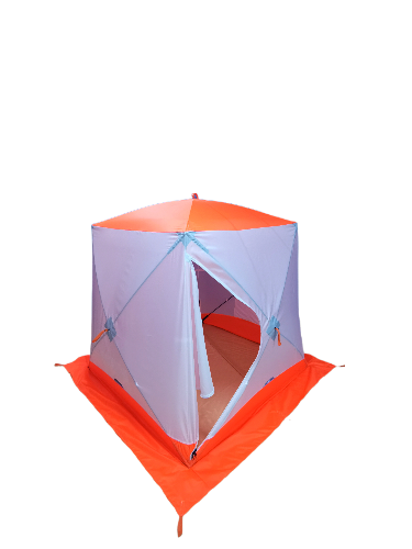 Палатка Пингвин Shelters MrFisher 1.7x1.7 в чехле (белый/оранжевый)