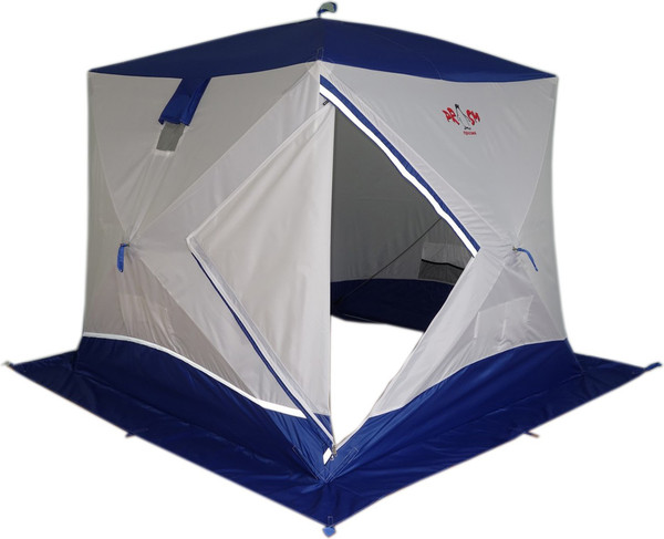 Палатка Пингвин Shelters Призма Премиум 1-слойная 215x215 Композит (белый/синий) - фото