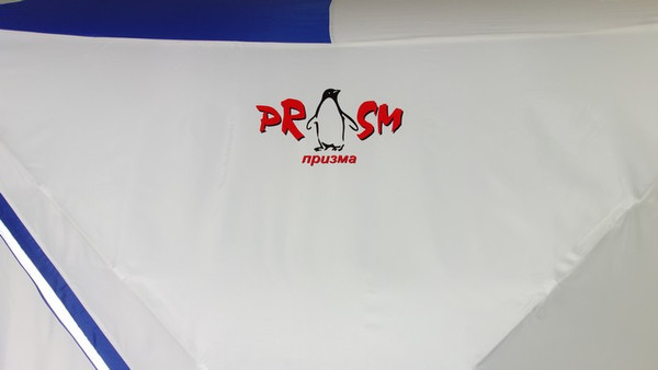 Палатка Пингвин Shelters Призма Премиум 2-слойная 215x215 В95Т1 (белый/синий)