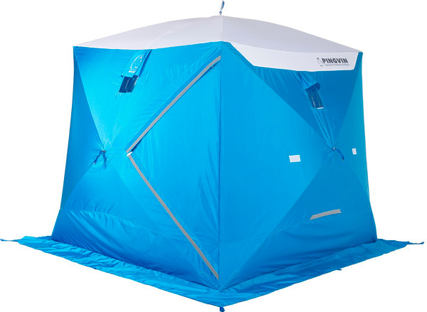 Палатка Пингвин Shelters Призма Премиум Strong 1-слойная 225x215 Композит (белый/синий) - фото