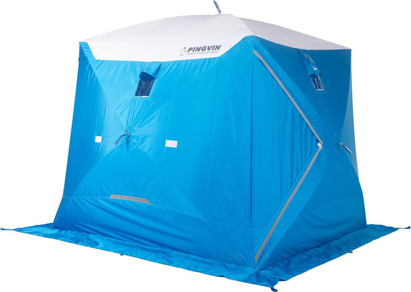 Палатка Пингвин Shelters Призма Премиум Strong 1-слойная 225x215 Композит (белый/синий)