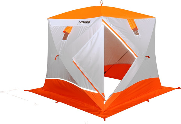 Палатка Пингвин Shelters Призма Премиум Strong 1-слойная 225x215 Композит (белый/оранжевый)