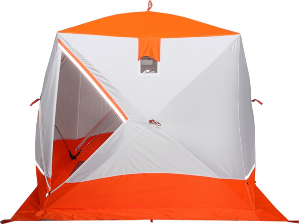 Палатка Пингвин Shelters Призма Премиум Strong 1-слойная 225x215 Композит (белый/оранжевый)