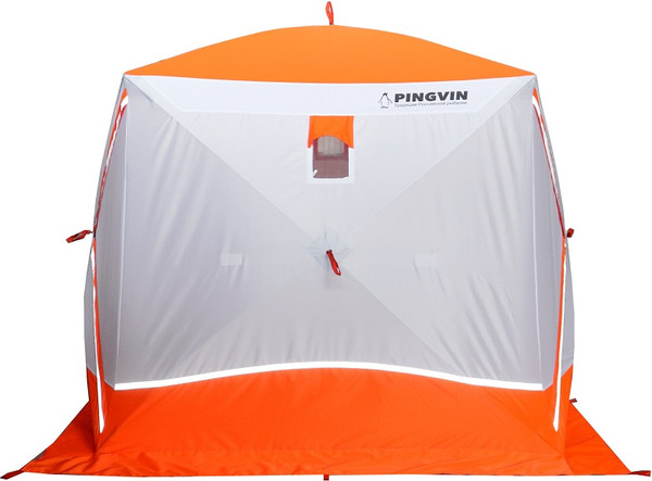 Палатка Пингвин Shelters Призма Премиум Strong 1-слойная 225x215 Композит (белый/оранжевый)