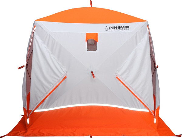 Палатка Пингвин Shelters Призма Премиум Strong 1-слойная 225x215 Композит (белый/оранжевый)