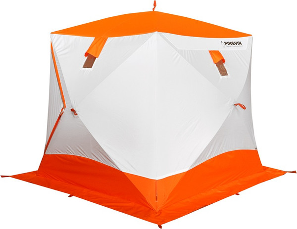 Палатка Пингвин Shelters Призма Премиум Strong 2-слойная 225x215 Композит (белый/оранжевый)