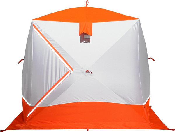 Палатка Пингвин Shelters Призма Премиум Strong 2-слойная 225x215 Композит (белый/оранжевый)