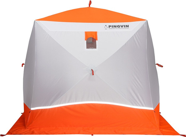 Палатка Пингвин Shelters Призма Премиум Strong 2-слойная 225x215 Композит (белый/оранжевый)