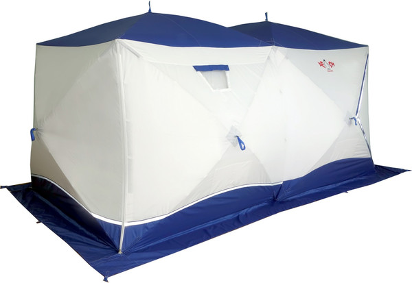 Палатка Пингвин Shelters Big Twin 2-слойная 400x215 Композит (белый/синий)