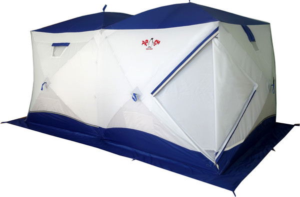 Палатка Пингвин Shelters Big Twin 2-слойная 400x215 Композит (белый/синий)