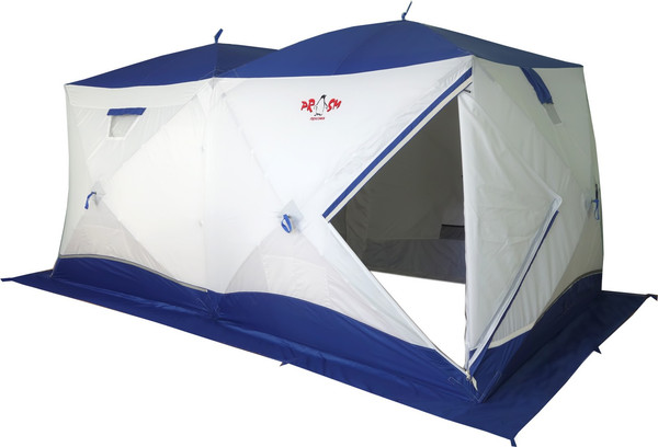 Палатка Пингвин Shelters Big Twin 2-слойная 400x215 Композит (белый/синий)