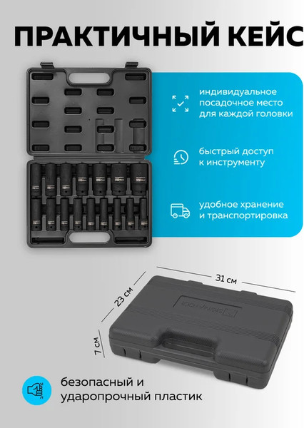 Набор головок слесарных Sigmatool 4167-5MPB