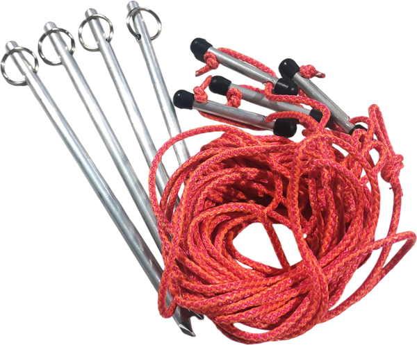 Набор колышков для палатки Пингвин Shelters +Растяжки 4шт / 25213 - фото