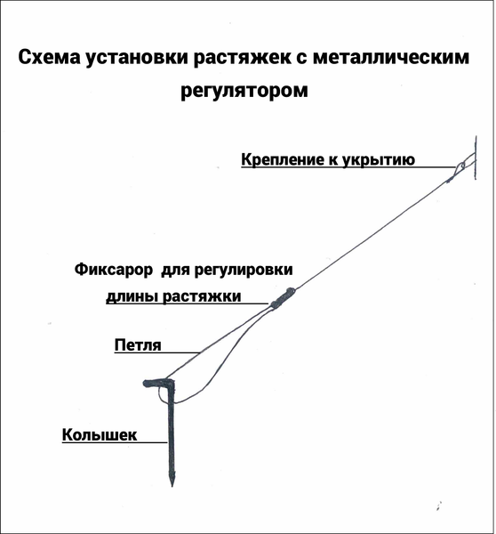 Набор колышков для палатки Пингвин Shelters +Растяжки 4шт / 25213