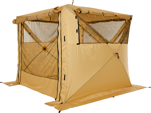 Туристический шатер Пингвин Shelters Кемпинг 4 (бежевый) - фото