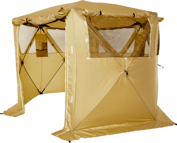 Туристический шатер Пингвин Shelters Кемпинг 6 Компакт (бежевый) - фото