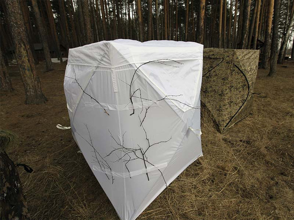 Палатка Пингвин Shelters Охотничья засидка Хант люкс зима (белый)