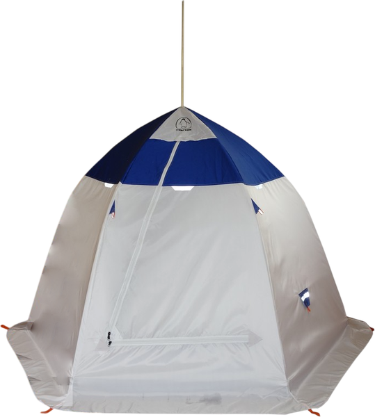 Палатка Пингвин Shelters Пингвин 3.5 2-слойная (белый/синий) - фото