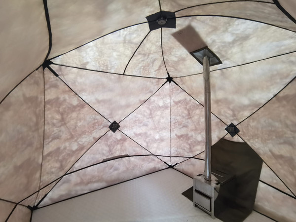 Палатка-баня Пингвин Shelters Призма Премиум 3-слойная Композит (камуфляж)