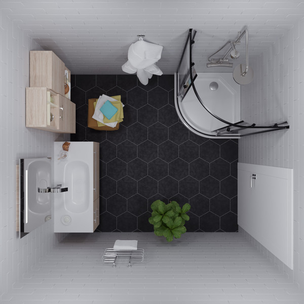 Душевой уголок Saniteco SNT-801 90х90 c поддоном