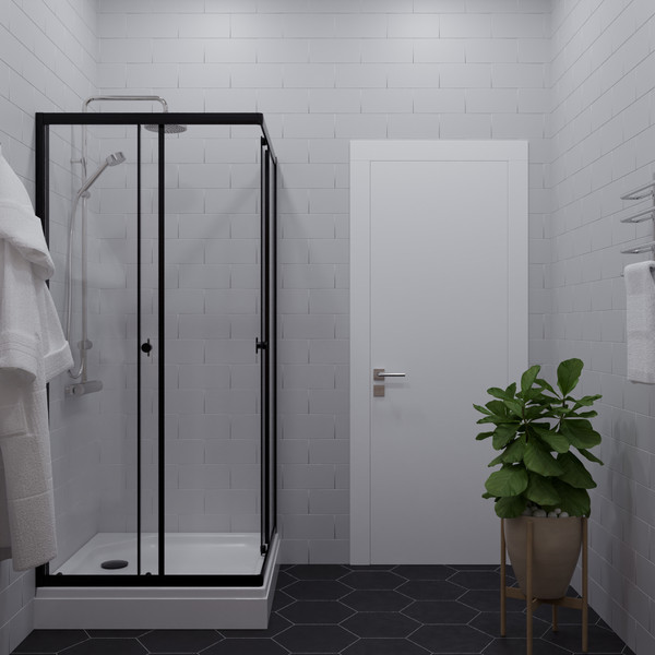 Душевой уголок Saniteco SNT-802 Cube 90х90 с поддоном