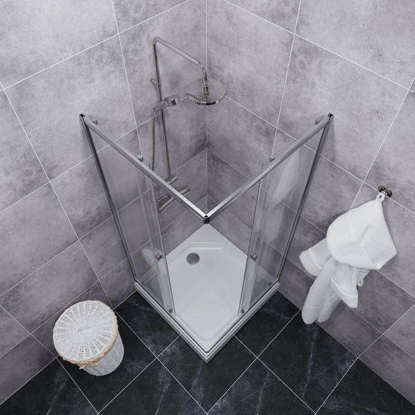 Душевой уголок Saniteco SNT-804 Cube 90х90 с поддоном