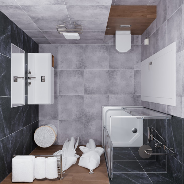 Душевой уголок Saniteco SNT-804 Cube 90х90 с поддоном