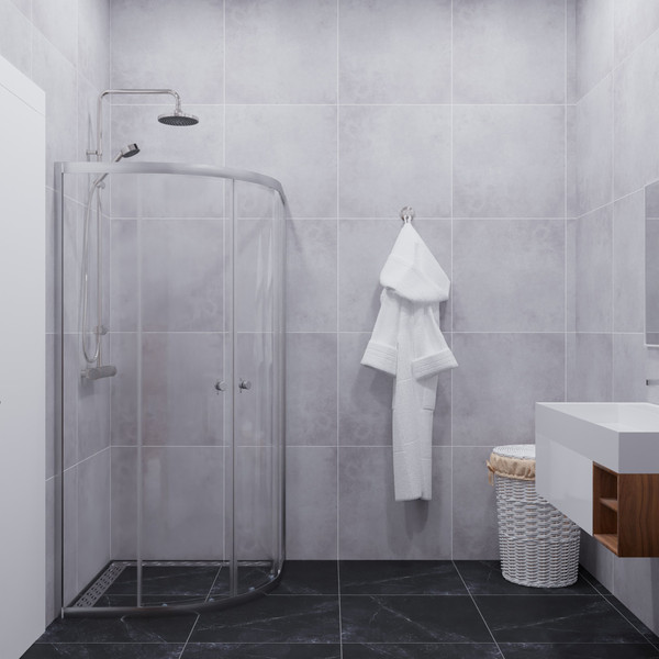 Душевой уголок Saniteco SNT-803 90х90 без поддона (хром/прозрачное стекло)