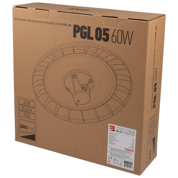 Светильник уличный JAZZway PGL 05 60Вт 3000К BL / 5060043