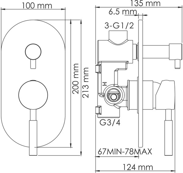 Смеситель Wasserkraft Wern 4241
