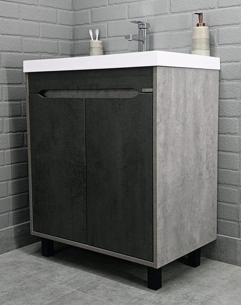 Тумба под умывальник Домино Unit 70 Loft В2 (бетон) - фото