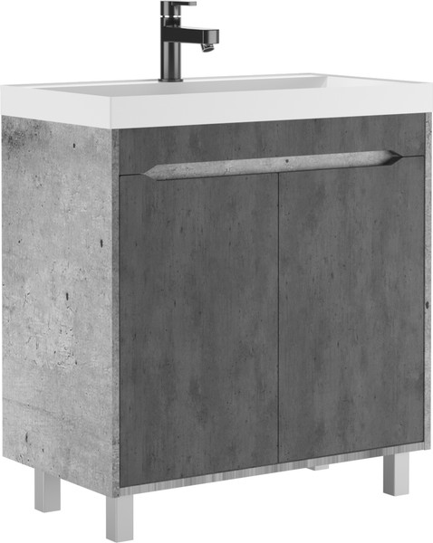 Тумба под умывальник Домино Unit 80 Loft В2 (бетон)