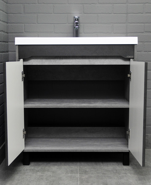 Тумба под умывальник Домино Unit 80 Loft В2 (бетон)