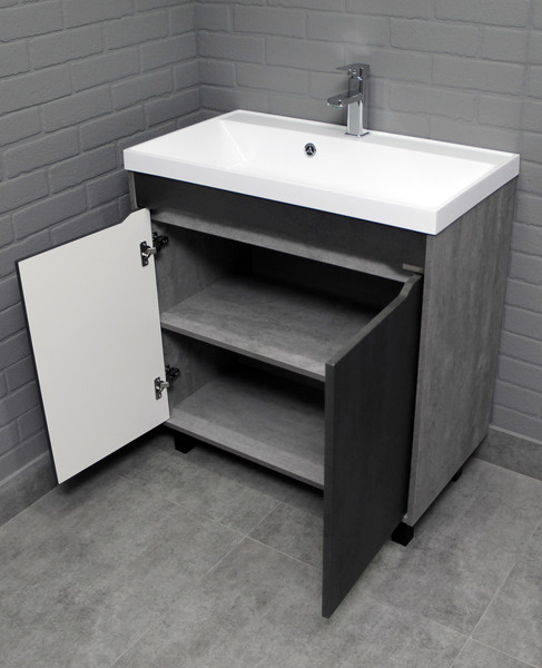 Тумба под умывальник Домино Unit 80 Loft В2 (бетон)