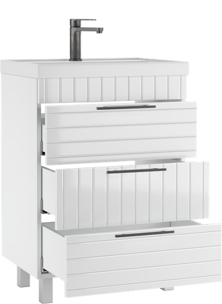 Тумба под умывальник Домино Unit 60 Topaz с тремя ящиками В3