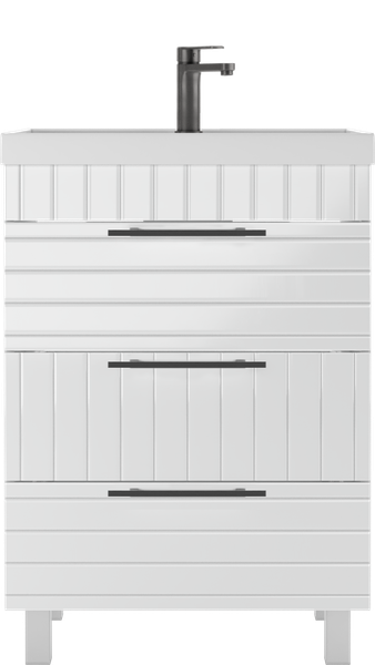 Тумба под умывальник Домино Unit 60 Topaz с тремя ящиками В3