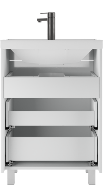 Тумба под умывальник Домино Unit 60 Topaz с тремя ящиками В3